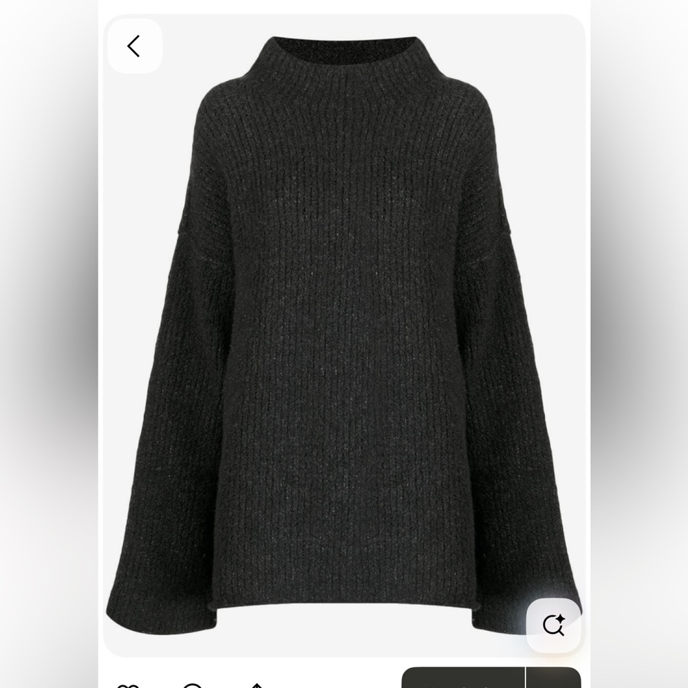 Lauren Manoogian Black Turtleneck Sweater